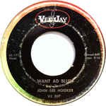 álbum Want Ad Blues de John Lee Hooker