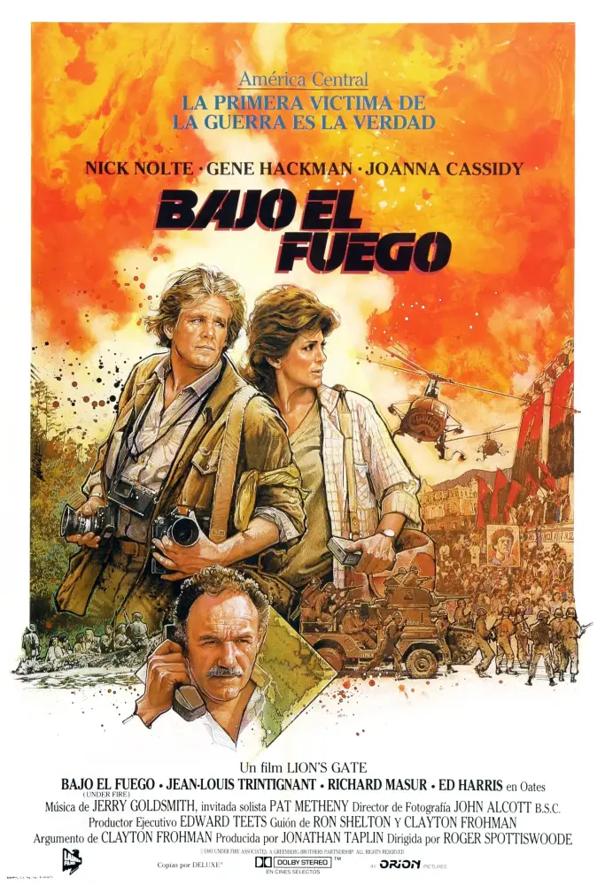Cartel ampliado de Bajo el fuego