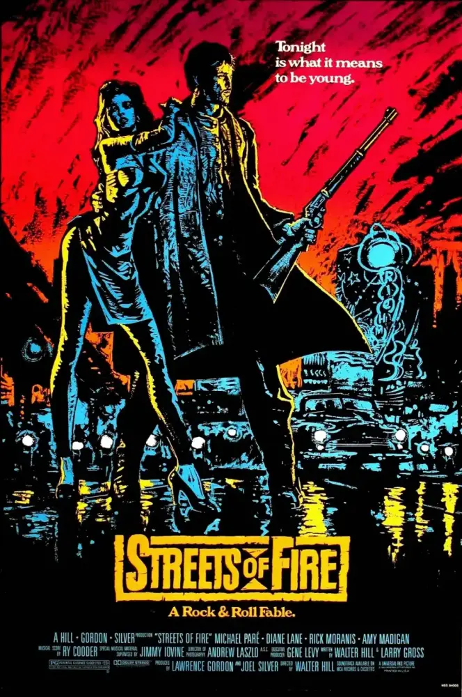 Cartel ampliado de Calles de fuego