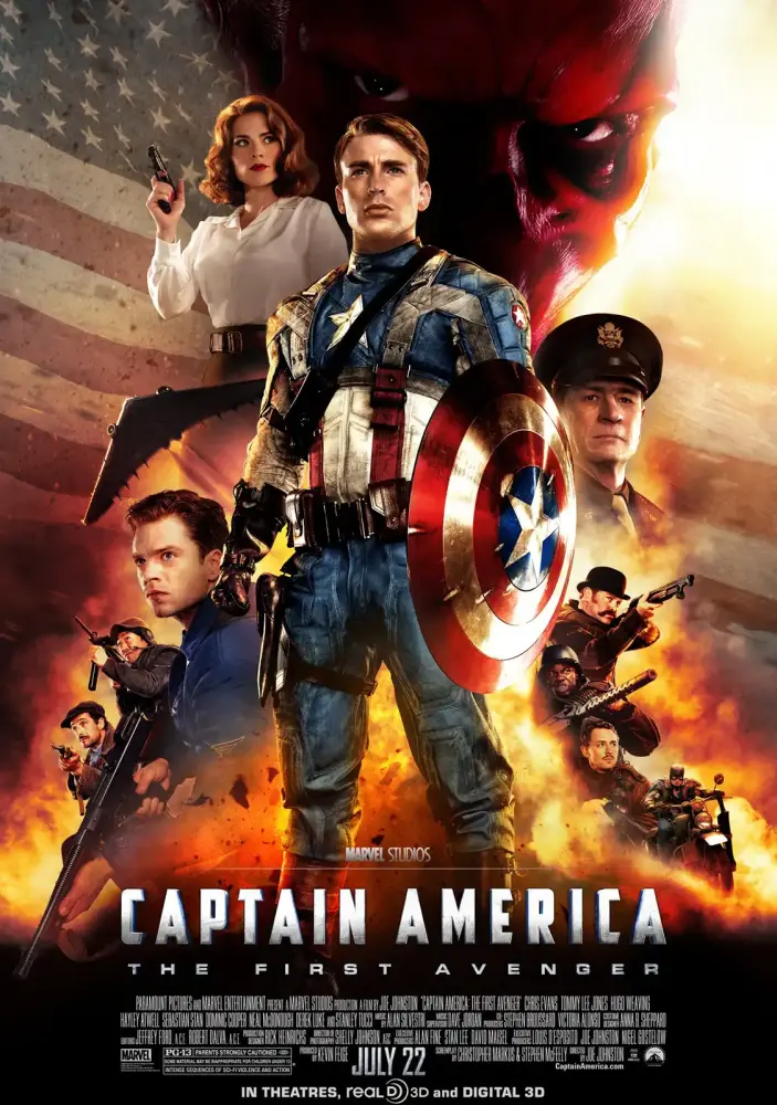 Cartel ampliado de Capitán América: El primer vengador