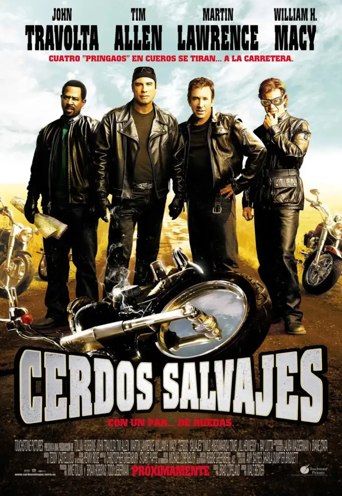 Cartel ampliado de Cerdos salvajes (con un par... de ruedas)