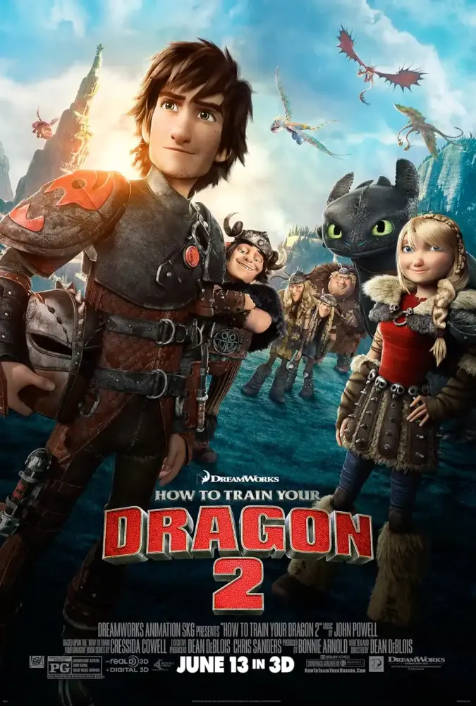 Cartel ampliado de Cómo entrenar a tu dragón 2
