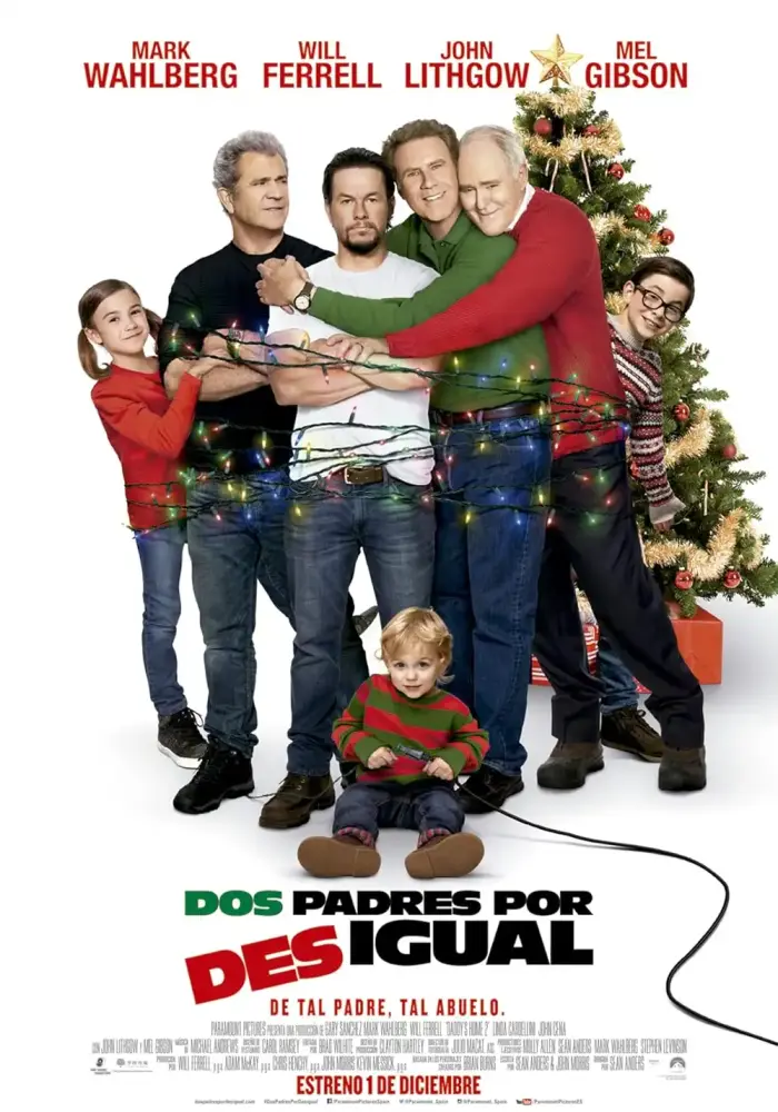 Cartel ampliado de Dos padres por desigual