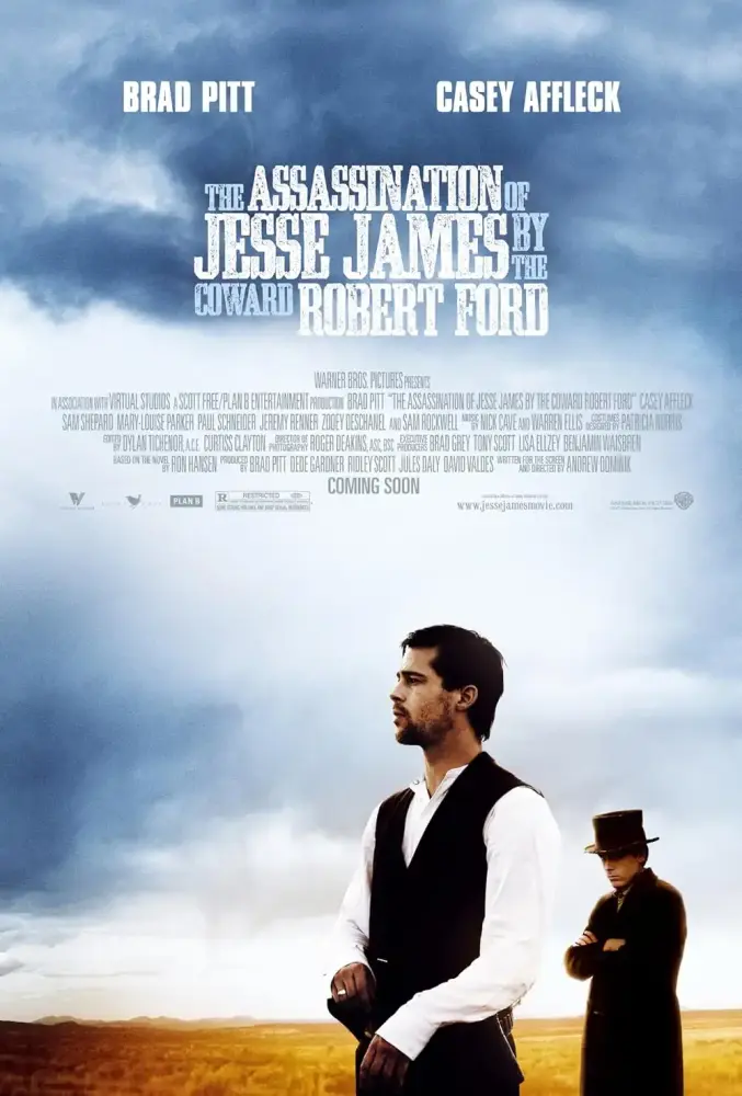 Cartel ampliado de El asesinato de Jesse James por el cobarde Robert Redford