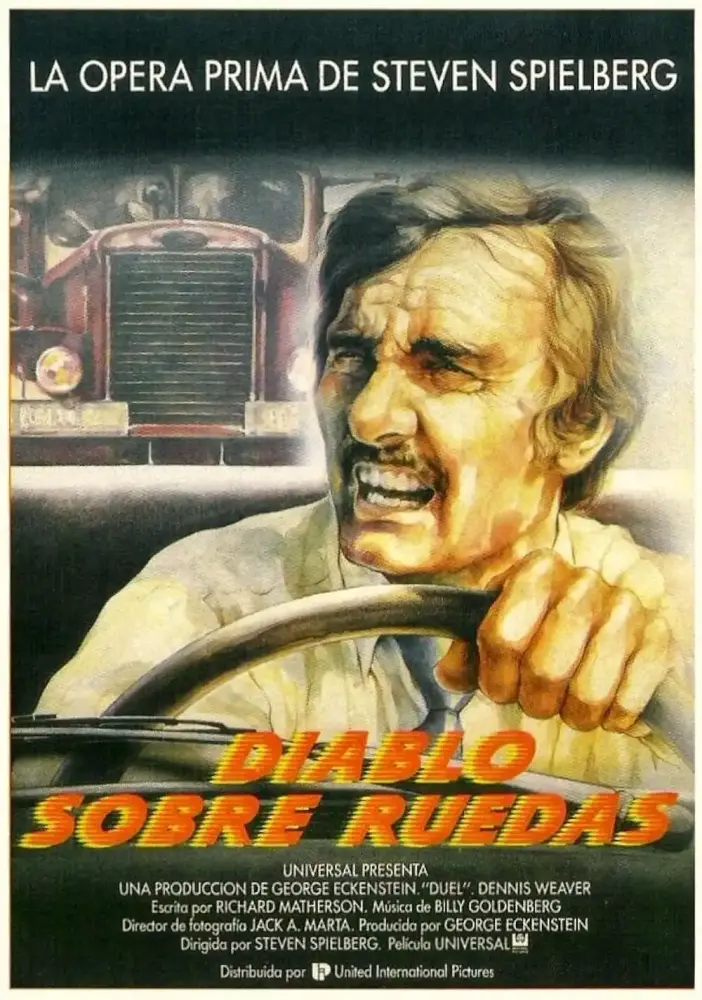 Cartel ampliado de El diablo sobre ruedas