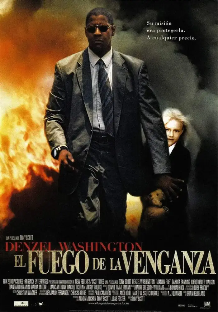 Cartel ampliado de El fuego de la venganza