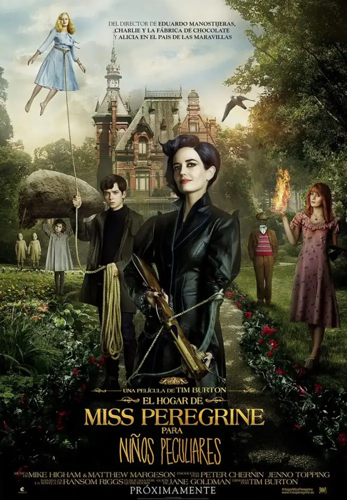 Cartel ampliado de El hogar de Miss Peregrine para niños peculiares