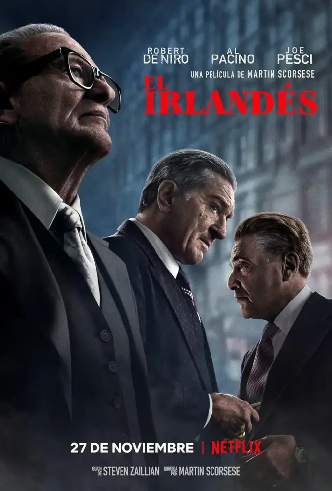Cartel ampliado de El irlandés
