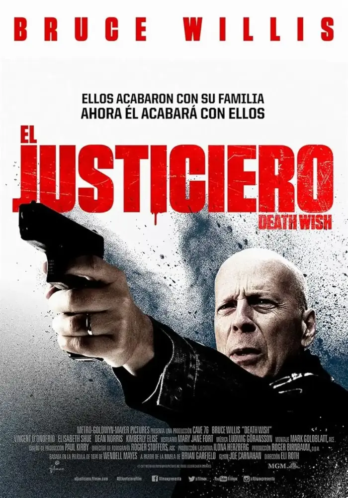 Cartel ampliado de El justiciero