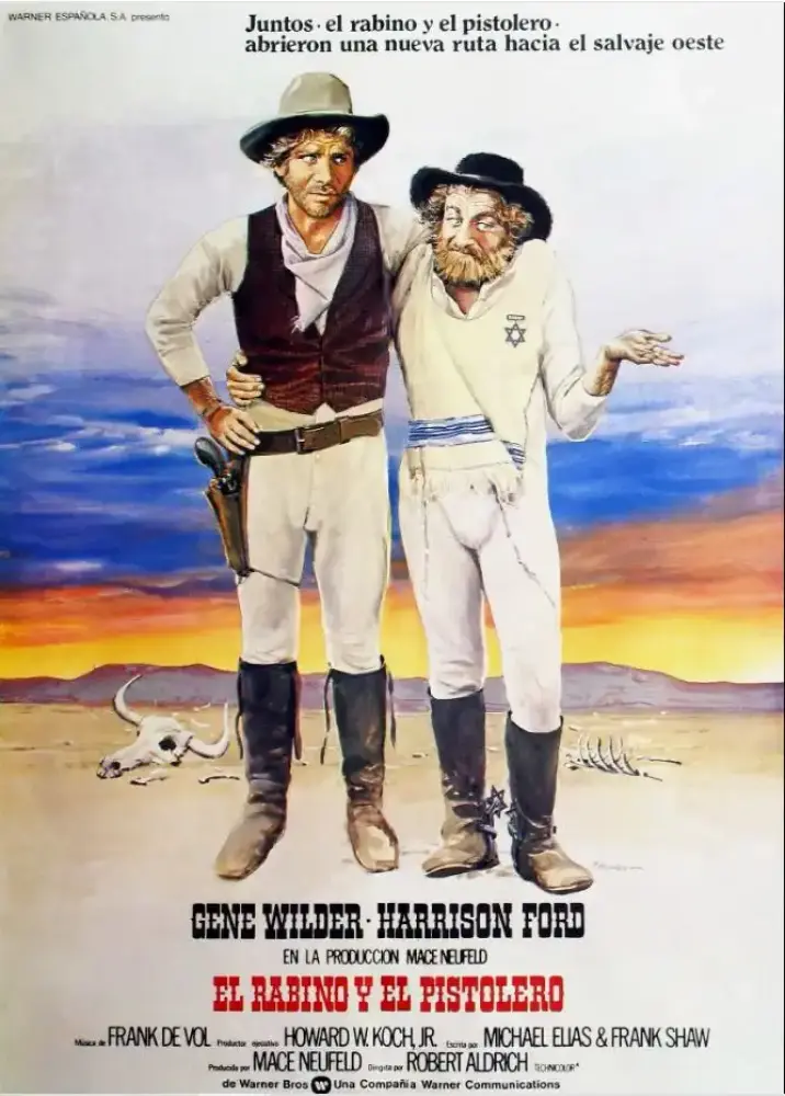 Cartel ampliado de El rabino y el pistolero