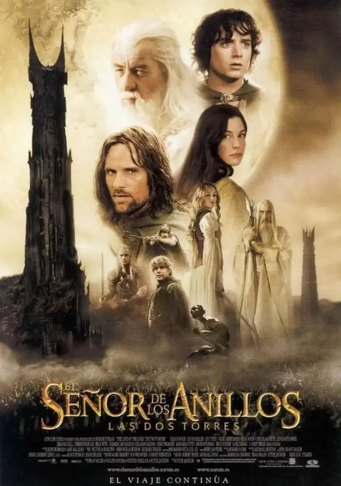 Cartel ampliado de El Señor de los Anillos: Las dos torres