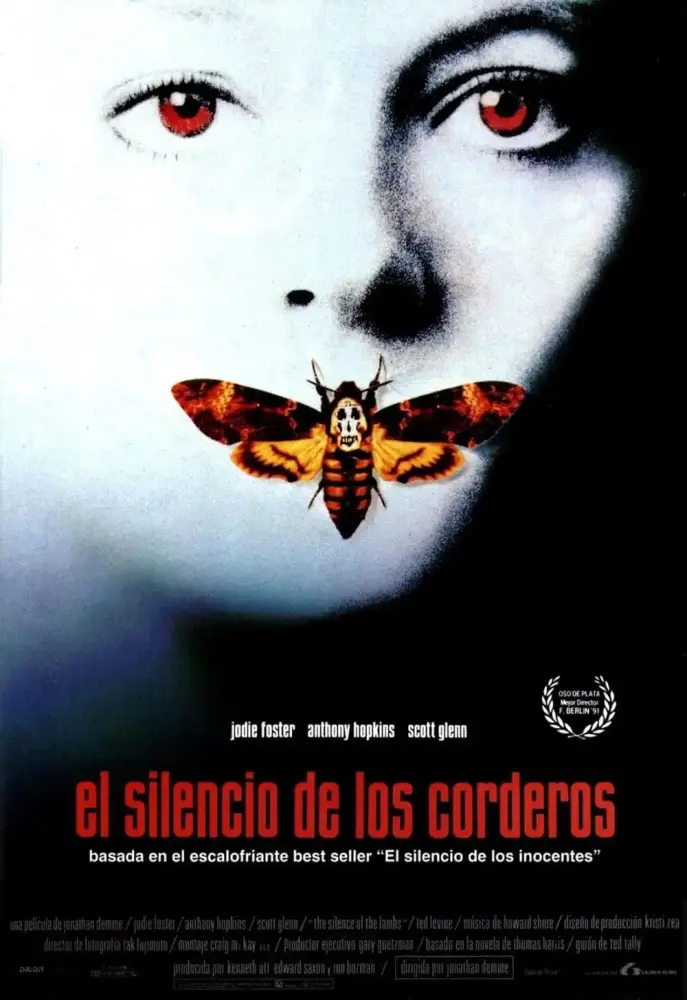 Cartel ampliado de El silencio de los corderos