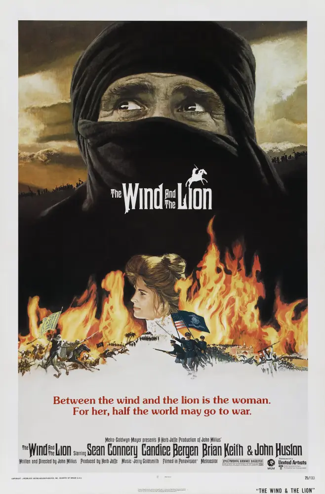 Cartel ampliado de El viento y el león