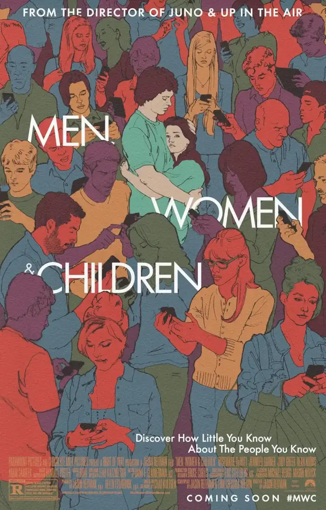 Cartel ampliado de Hombres, mujeres & niños