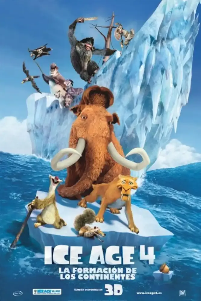 Cartel ampliado de Ice Age 4: La formación de los continentes