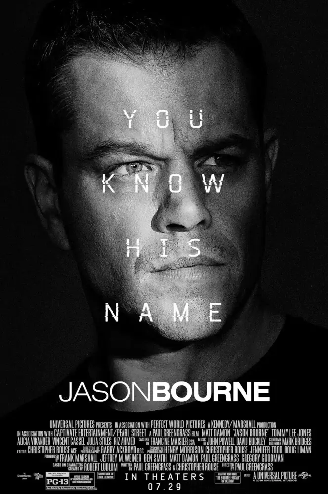 Cartel ampliado de Jason Bourne