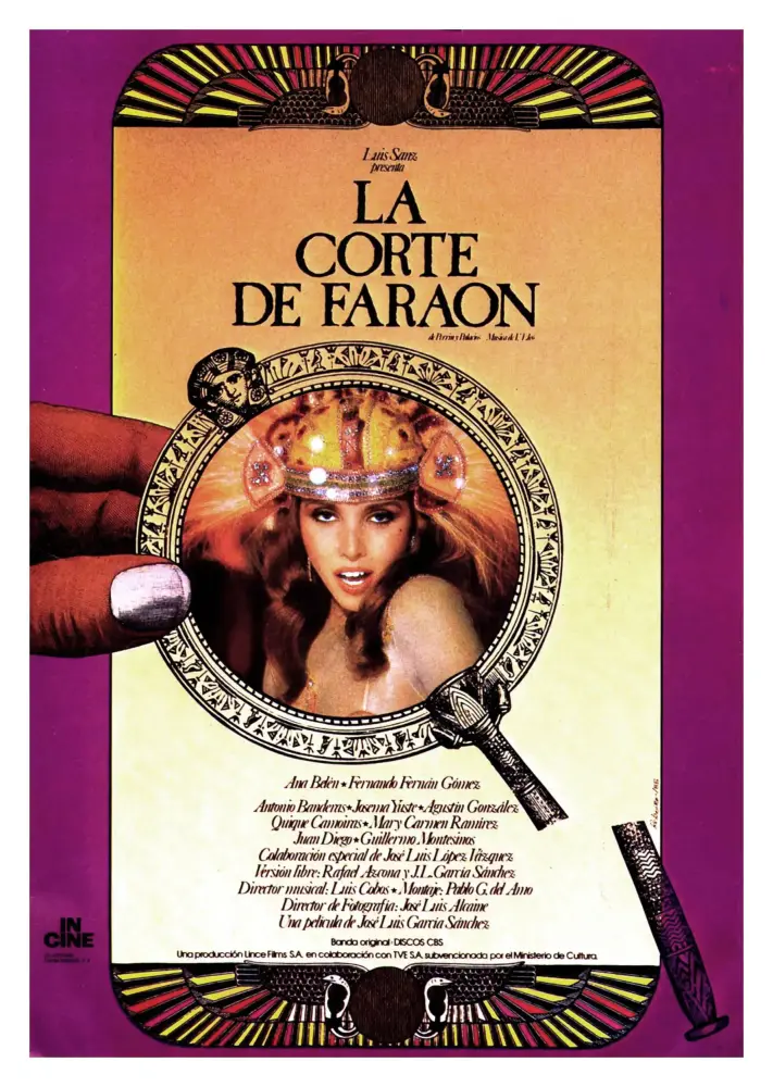 Cartel ampliado de La corte de faraón