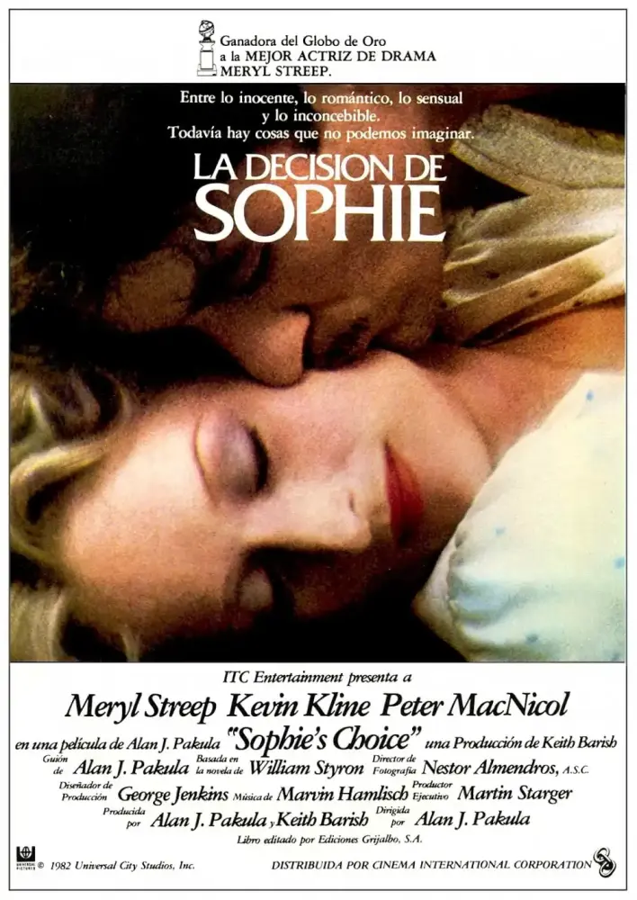 Cartel ampliado de La decisión de Sophie