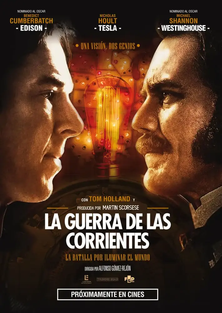 Cartel ampliado de La guerra de las corrientes
