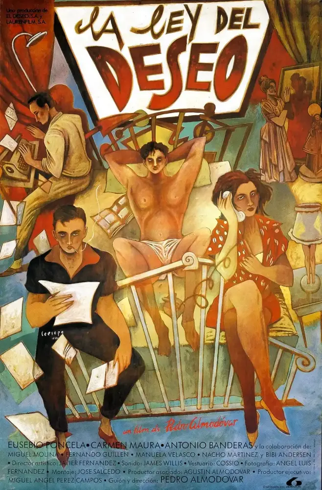 Cartel ampliado de La ley del deseo