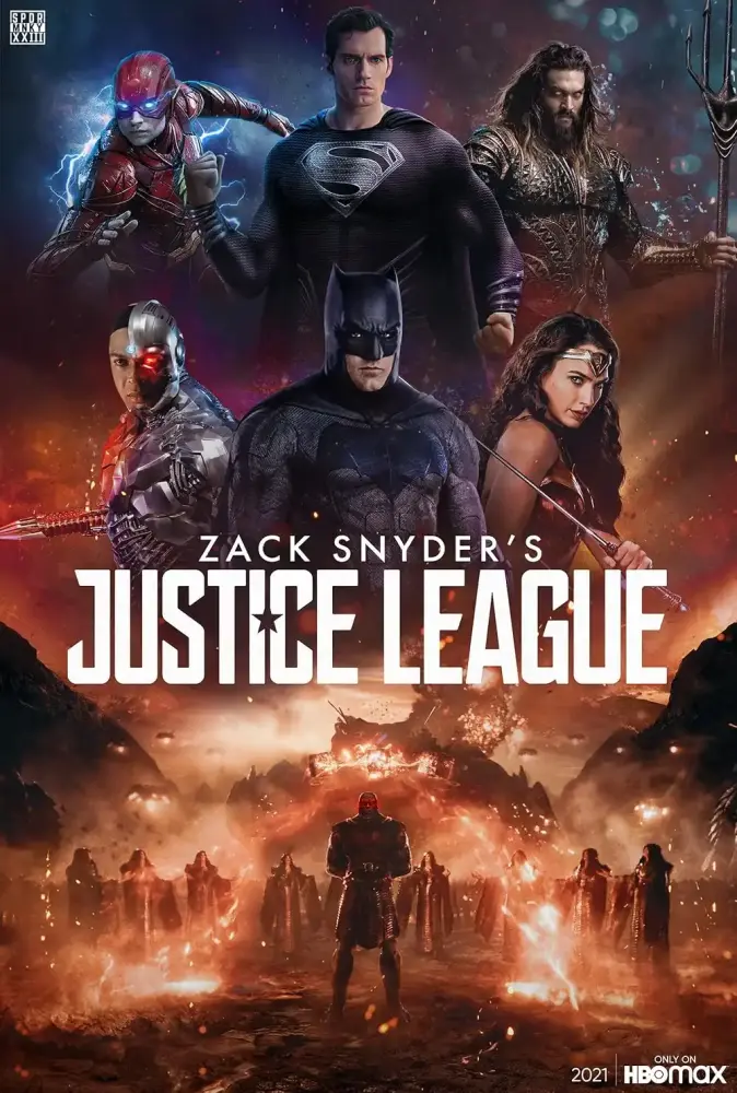 Cartel ampliado de La Liga de la Justicia de Zack Snyder
