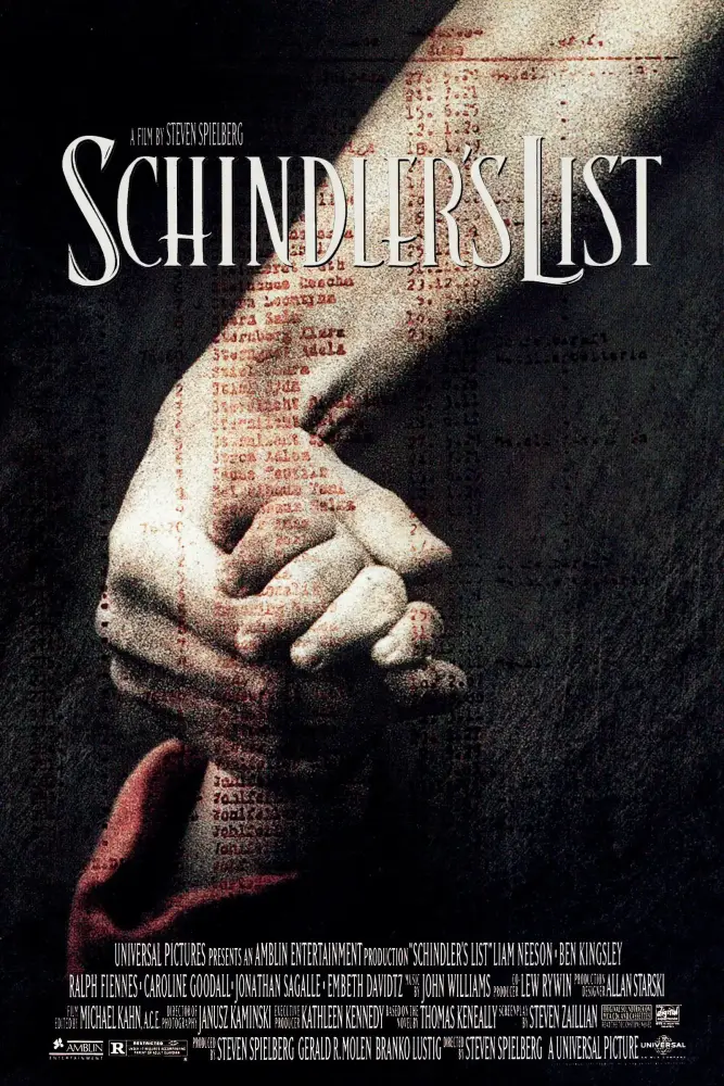 Cartel ampliado de La lista de Schindler