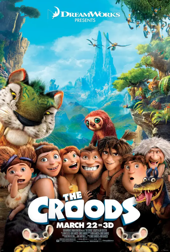 Cartel ampliado de Los Croods: Una aventura prehistórica