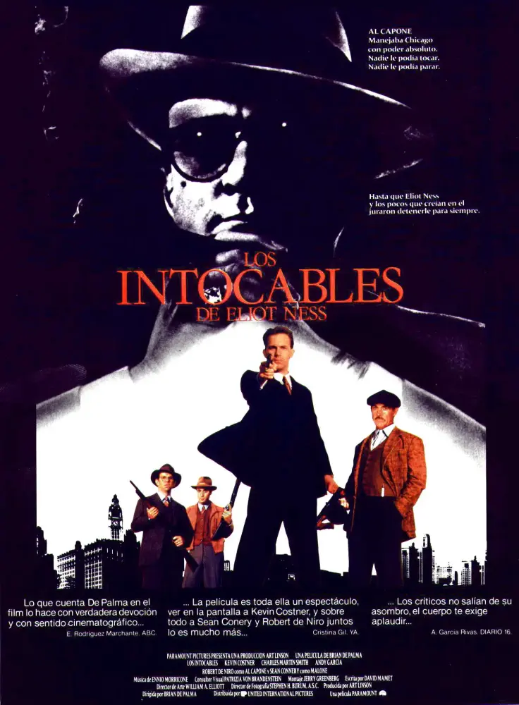 Cartel ampliado de Los intocables de Eliot Ness