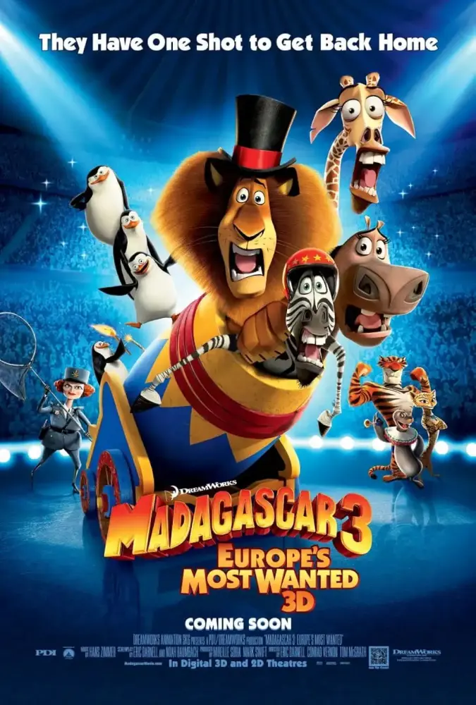 Cartel ampliado de Madagascar 3: De marcha por Europa