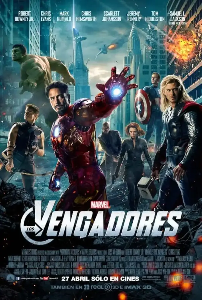 Cartel ampliado de Marvel Los Vengadores