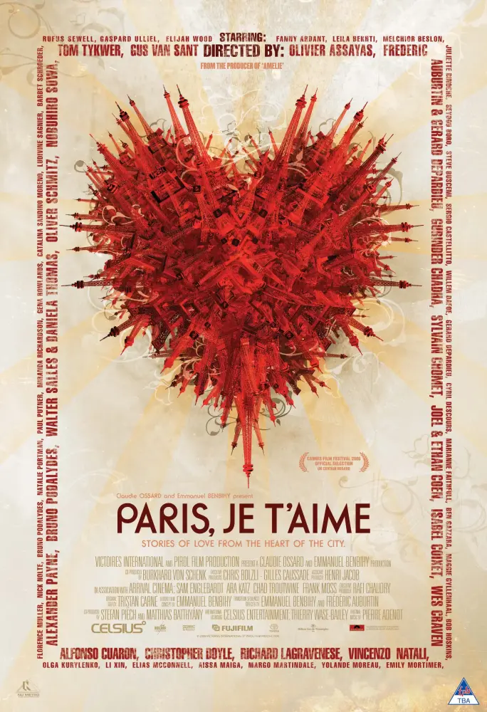 Cartel ampliado de Paris, je t'aime