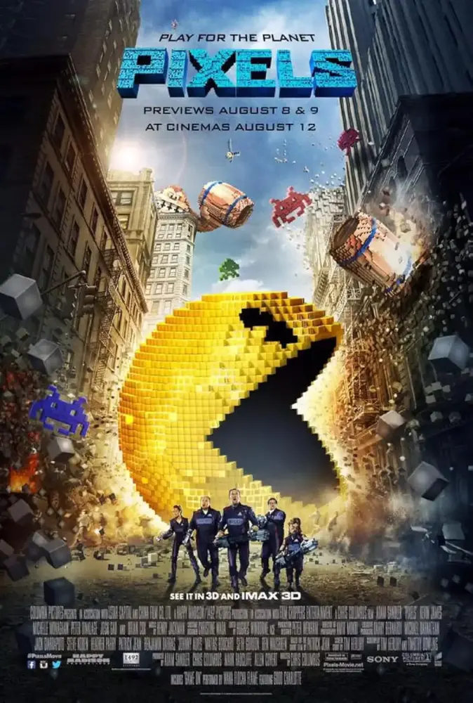 Cartel ampliado de Pixels