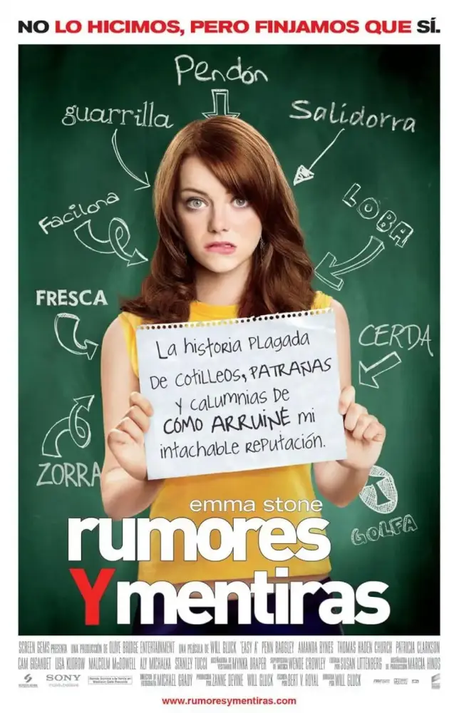 Cartel ampliado de Rumores y mentiras