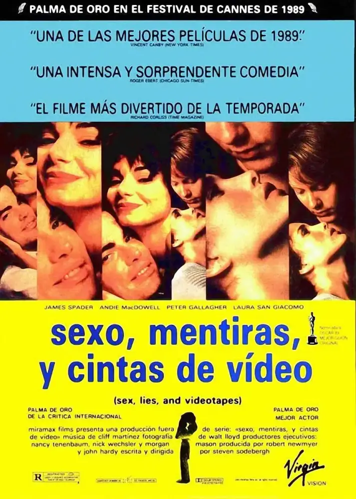 Cartel ampliado de Sexo, mentiras y cintas de vídeo