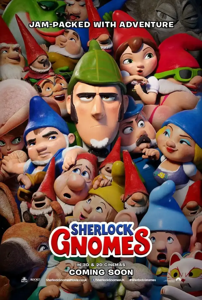 Cartel ampliado de Sherlock Gnomes