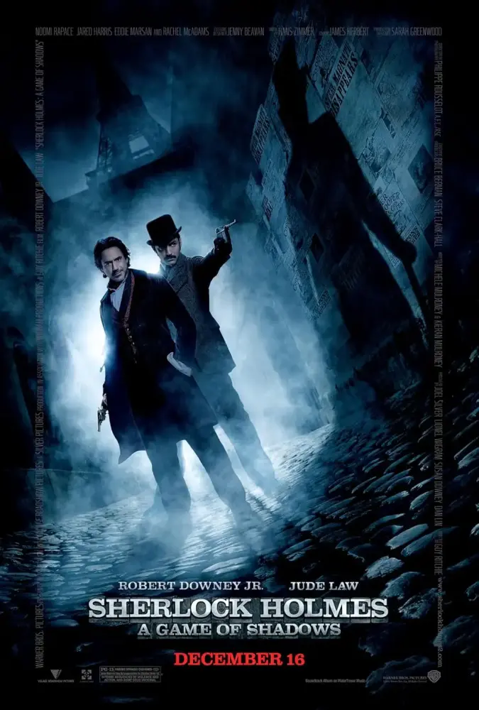 Cartel ampliado de Sherlock Holmes: Juego de sombras