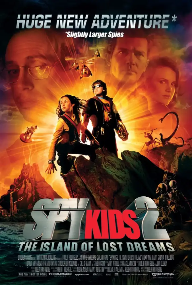 Cartel ampliado de Spy Kids 2: La isla de los sueños perdidos