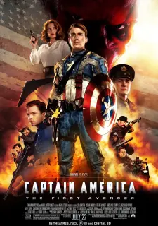 Cartel de Capitán América: El primer vengador