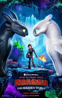 Cartel de Cómo entrenar a tu dragón 3