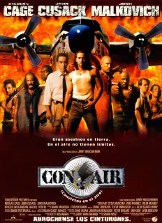 Cartel de Con Air (Convictos en el aire)