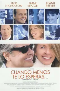 Cartel de Cuando menos te lo esperas...