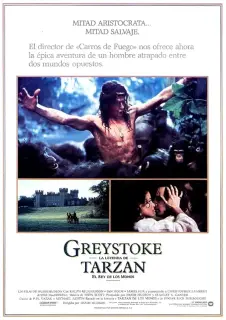 Cartel de Greystoke, la leyenda de Tarzán, el rey de los monos