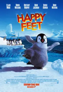 Cartel de Happy Feet: rompiendo el hielo
