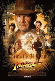 Cartel de Indiana Jones y el reino de la calavera de cristal