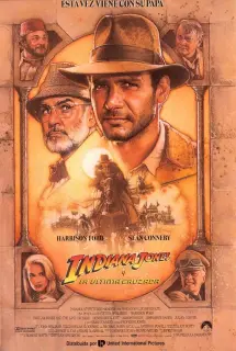 Cartel de Indiana Jones y la última cruzada
