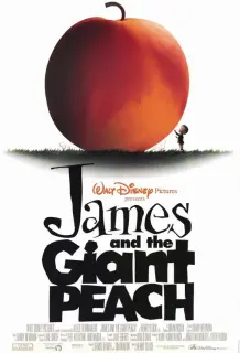 Cartel de James y el melocotón gigante