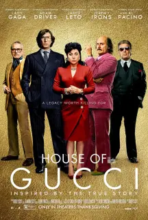 Cartel de La casa Gucci