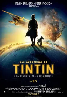 Cartel de Las aventuras de Tintín: El secreto del unicornio