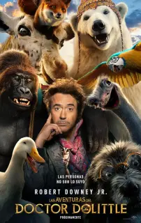 Cartel de Las aventuras del doctor Dolittle