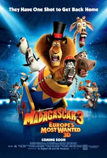 Cartel de Madagascar 3: De marcha por Europa